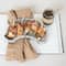 Hello Honey® White & Buff Nestable Marble Kidney Shaped Tray Set